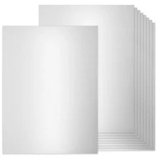 36 Sheets Silver Shimmer Cardstock 8.5x11Inch Metallic Cardstock Papers for Card