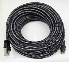 Box of 7 Braided Cat-7 Gigabit Ethernet Patch...