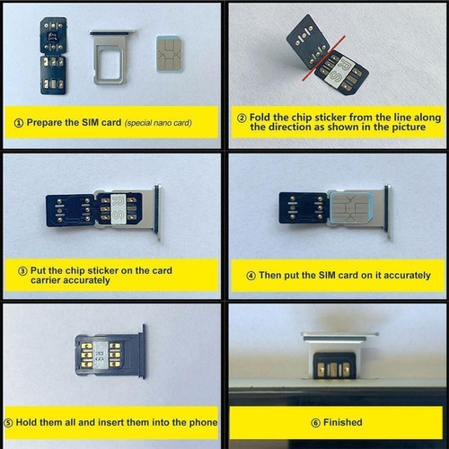 Heicard Unlock Chip Nano Sim Turbo Card For iPhone14/12mini XR/11 13 X3I7 A2L5 - Picture 5 of 7