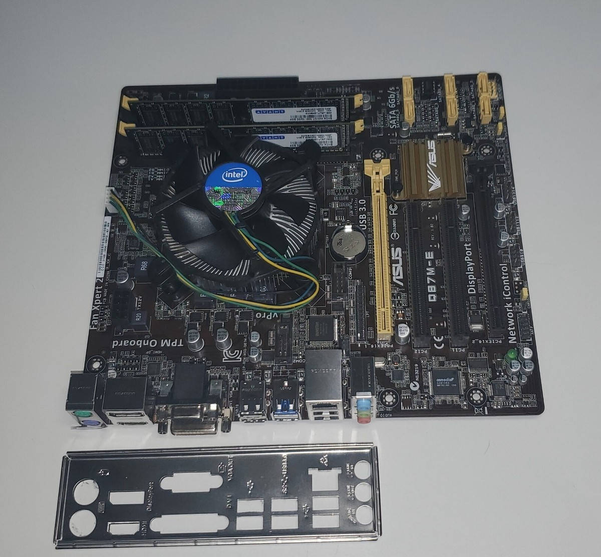 Asus Q87M-E MicroATX Motherboard Intel LGA1150 I/O Shield i5-4590