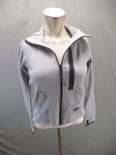 NIKE Size XS Women Cotton Blend Zip Up Stand Collar Longtail Athletic Jacket 329