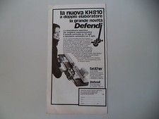 advertising Pubblicità 1974 DEFENDI BROTHER - BOLOGNA