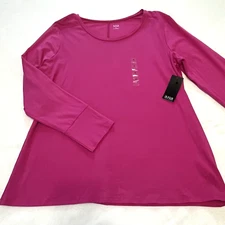 a.n.a A New Approach Women's Catalina Pink Long Sleeves T-Shirt Size XL NWT