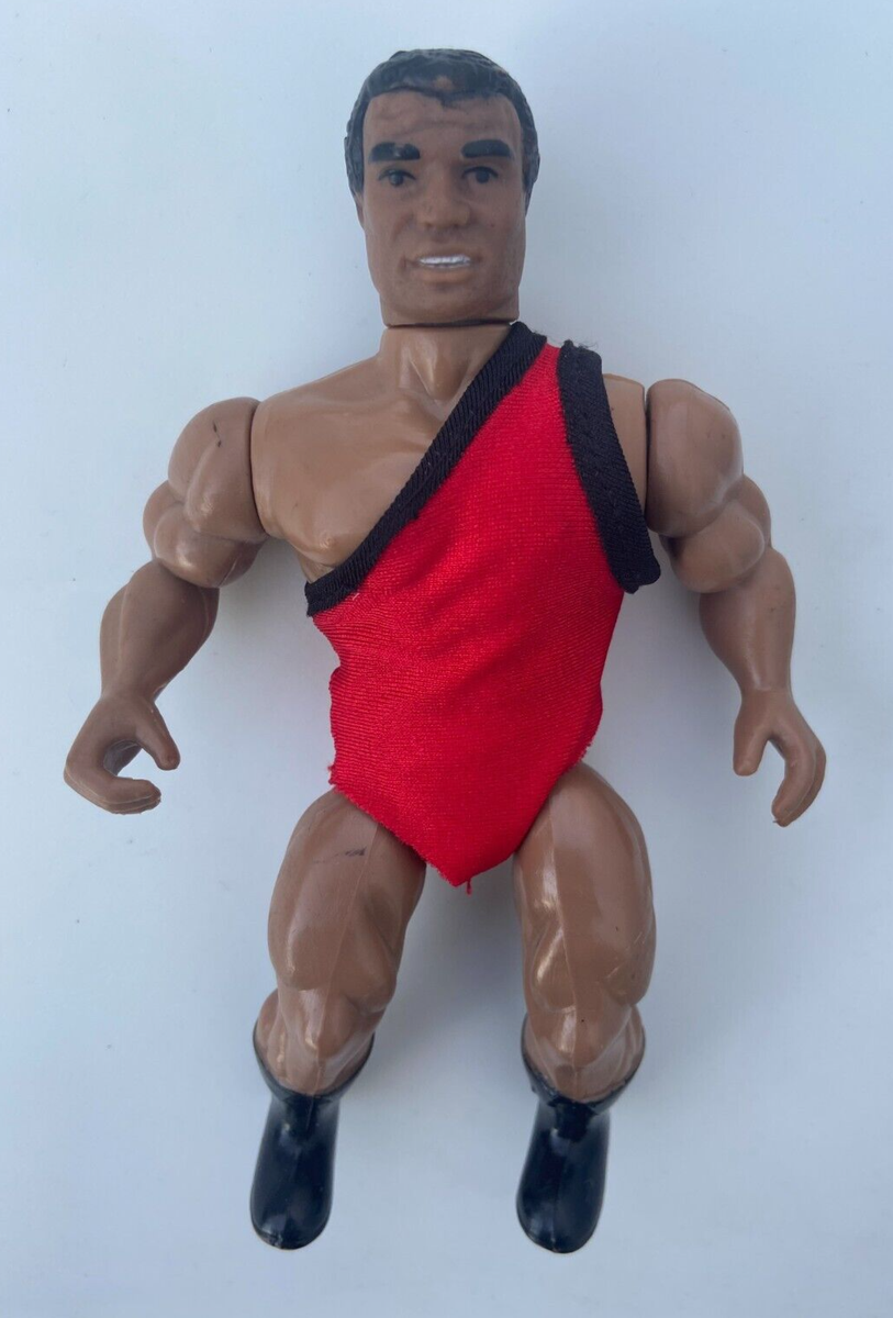 AWA Remco Carlos Colon Red Singlet - Loose Used Wrestling Figures