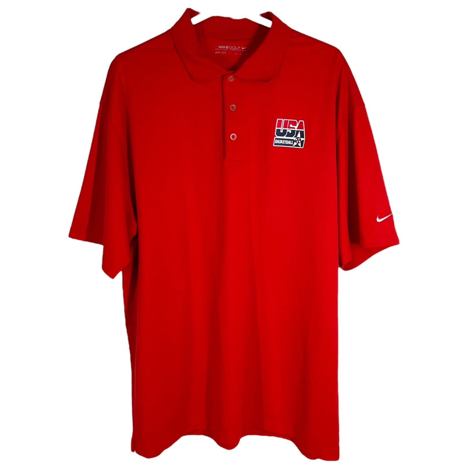 Nike Golf Polo Shirt Men XXL 2XL Olympic USA Drea… - image 11