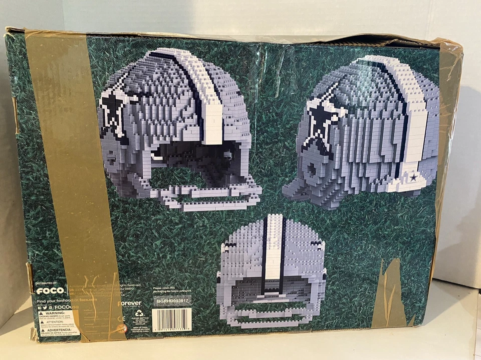 Juego de bloques de juguete de construcción Dallas Cowboys NFL 3D BRXLZ FOCO - ¡Completo! Foto 3 de 4
