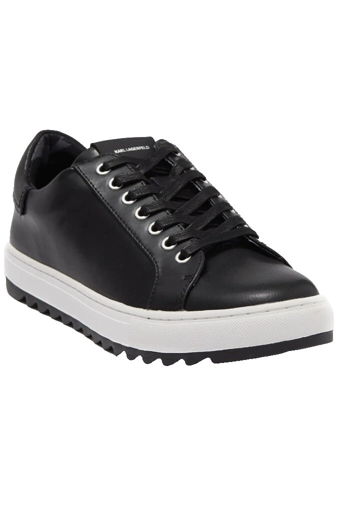 Black Leather Upper Casual Shoes for Men