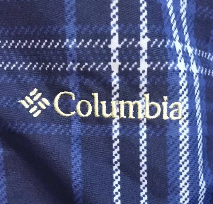 Columbia Women S Snowy Lake Jacket Hood Blue Plaid Striped XL4698 432 $150 - Image 3 of 4