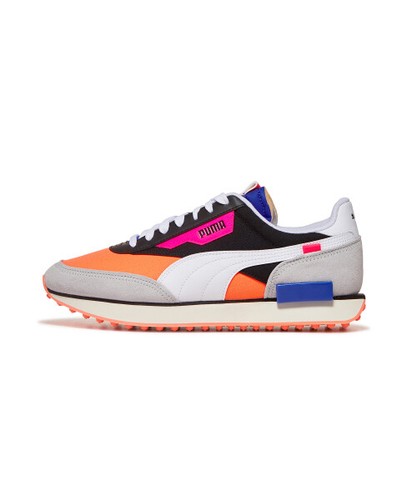 Puma Future Rider Play On Black Orange Sneakers Shoes 04 Ebay