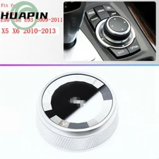 7 Button IDrive Multi-Media Knob Rock Crystal Cover for BMW E90 E92 E93 2009-11
