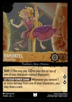 2023 Disney Lorcana - Rise of the Floodborn Foil Rapunzel 2023 Disney Lorcana - Rise of the Floodborn Foil Rapunzel