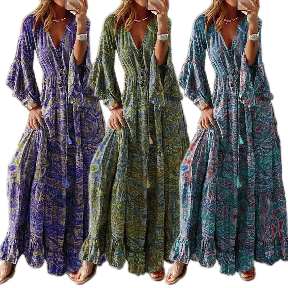 Abiti lunghi hotsell boho chic