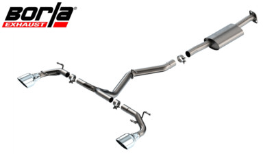Borla S-Type Cat-Back Exhaust w/ 5'' Chrome Tips For 22-24 Subaru BRZ/Toyota GR86