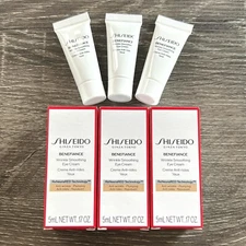 3x Shiseido Ginza Tokyo BENEFIANCE Wrinkle Smoothing Eye Cream 5ml/ 0.17 Fl Oz*3