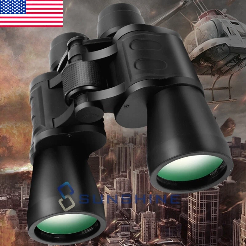 Military Army 180x100 30x60 Day / Night Binoculars Goggles Hunting with Case - Image 4 of 4