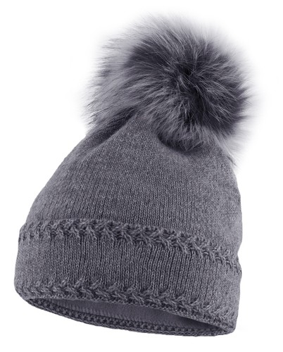 Women's Winter Pom Pom Pom Lined Warm Knit Hat Neverless® - Picture 5 of 7