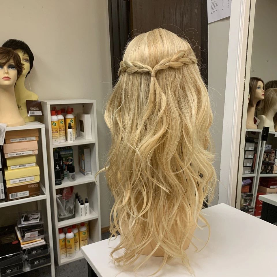 Forever Young NEW BOHEMIAN Long Layered Lace Front Wavy Wig, 24B613 Blondes - Image 4 of 4