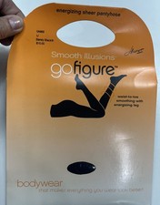 Hanes Smooth Illusions Go Figure Energizing Sheer Pantyhose Size IJ Barely Black