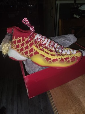 Adidas x Pharrell Williams size 9. Crazy BYW Chinese New Year. EE8688 CNY red