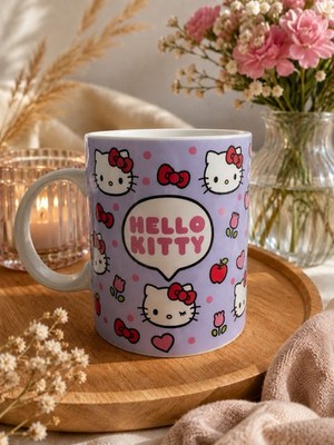 Sanrio Hello Kitty Tasse Lila, Keramik Becher