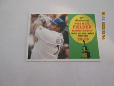 PRINCE FIELDER BREWERS 2008 TOPPS 50TH ANNIVERSARY ALL-STAR ROOKIE CARD #AR14. rookie card picture