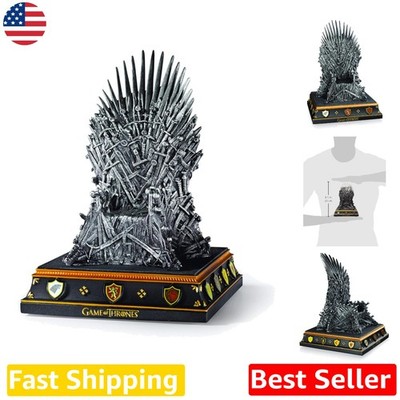 Officially Licensed Iron Throne Bookend - Intricate Metal Collectible