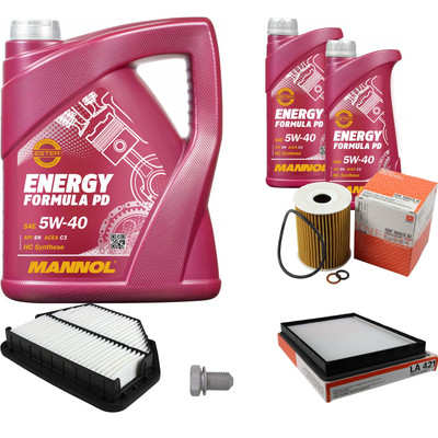 MAHLE Inspektionspaket 7 L MANNOL Energy Formula PD 5W-40 für Chevrolet Captiva
