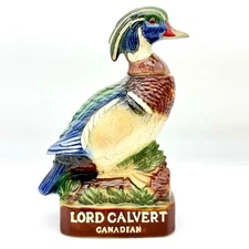VTG 1978 Lord Calvert Canadian Wood Duck Ceramic Whiskey Decanter Bottle #2 LE