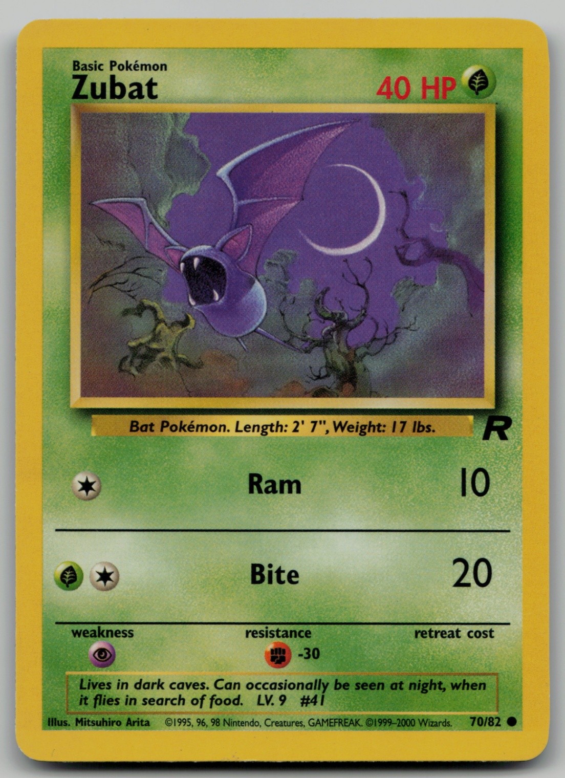 Zubat Common Team Rocket 70/82 NM