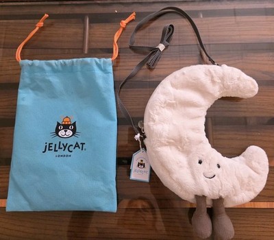 NWT Jellycat Amuseable Moon Bag Plush Crossbody Purse Retired Cute