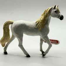 Schleich Arabian Mare White Horse Figure NEW Realistic 13983