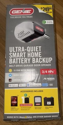 Genie 41725S Ultra Quiet Smart Home Battery Backup Garage Door Opener