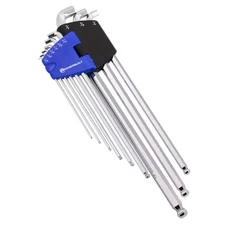 9-Piece SAE Stubby Long Arm Hex Key Wrench Set