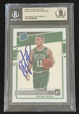 Payton Pritchard Signed 2020-21 Donruss Optic Rated Rookie #176 BAS Autograph