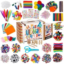 A&R CO. 3000+ Pcs Arts and Crafts Supplies & Materials for Kids - Ultimate Bu...