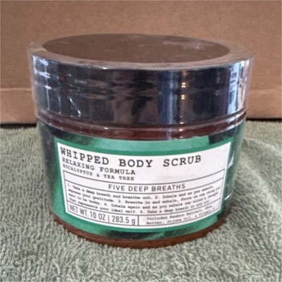 Handmadecraft Whipped Body Scrub Relaxing Formula Eucalyptus & Tea Tree 10 oz