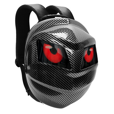 LED Motorrad Rucksack mit Display, App, Pixlii Reaper, Bluetooth, LED Backpack