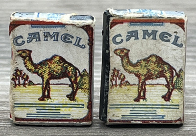 RARE Eppy Miniature CAMEL Cigarette Vintage Gumball Prize Toy Charm Earrings