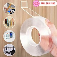 Double Sided Tape Heavy Duty Nano Adhesive Clear Mounting Picture Hanging Strips