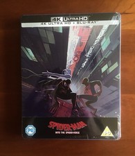 Spider-man into the Spiderverse 4K UHD + Blu ray UK Steelbook New Sealed Rare