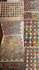10 Sheets UnPunched Pogs Milk Caps Game Cap club, presidents + bonus boards