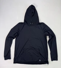 Vuori Sunday Element Hoodie Men's Large Black Performance V264 Pocket Active