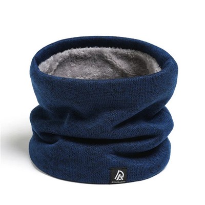 Men's Scarf Knitted Velvet Neck Cover Winter Warm Protection Women's