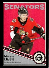 2019-20 O-Pee-Chee Retro Black Border Maxime Lajoie 048/100 Ottawa Senators #433