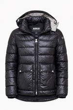 Image of Barbour International Women’s Della Puffer Jacket Black Hooded UK 10 BNWT