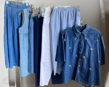 90s Denim Lot Skirts Dress Floral Pants White Mom Jeans Top Granny Cottagecore