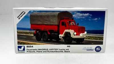 Viessmann 8054 H0 Feuerwehr MAGIRUS JUPITER 3-achs mit Pritsche [neuwertig, OVP]
