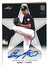 2020 LEAF PERFECT GAME BRADY TYGART AUTO #2/50 BLACK BOSTON RED SOX RC #BA-BTI