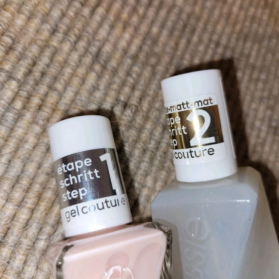 2x NEU Set Gel Couture 1&2 von Essie Rosa Und Top Coat - Bild 3 von 3