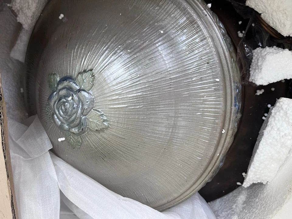 Lámpara de araña antigua de plata victoriana de los años 20 Foto 3 de 4